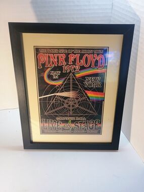 Framed Mini Concert Poster Pink Floyd Carnegie Hall New York 1972